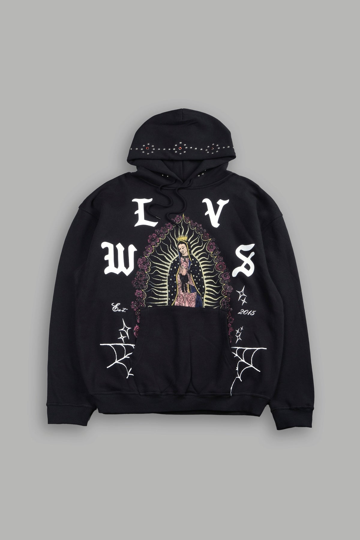 Dama De Las Rosas Bishop Hoodie In Black