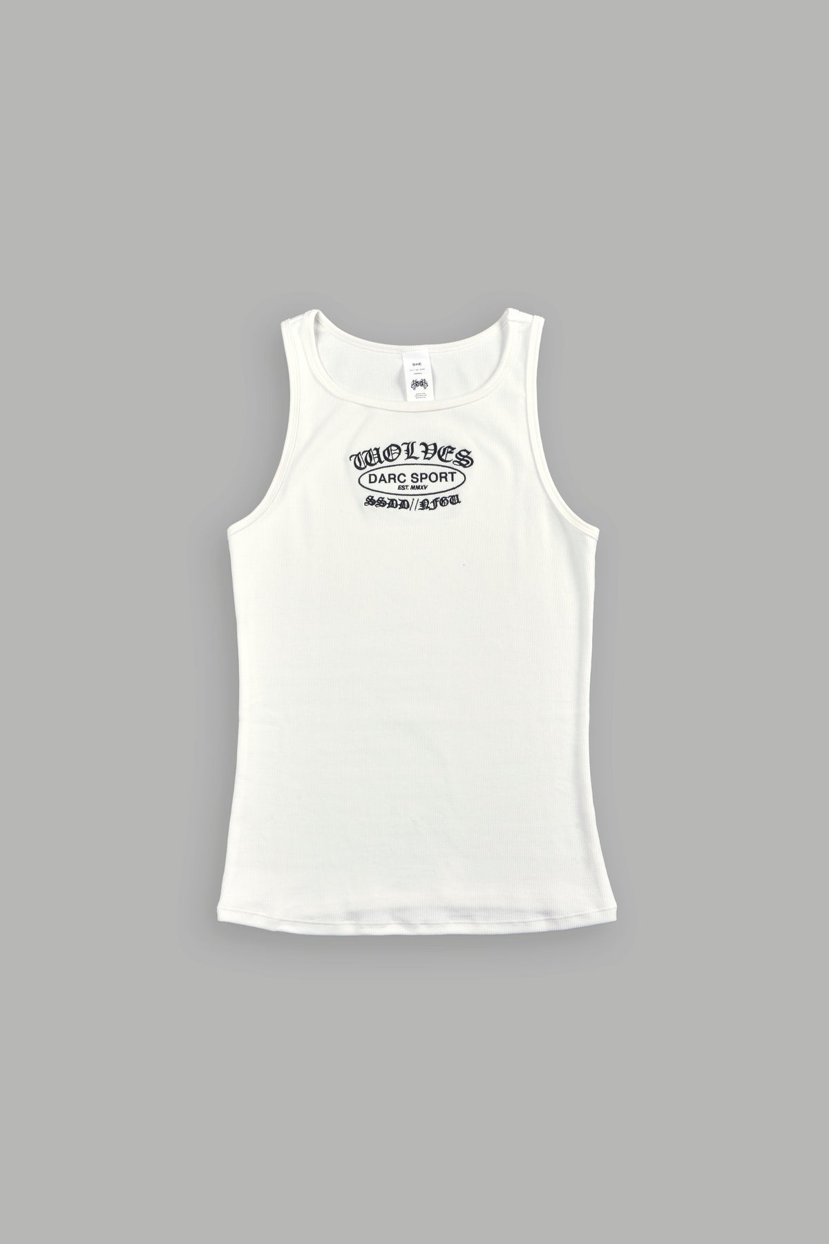 Darc Emblem Gwen Classic Rib Tank In White - imagem 4