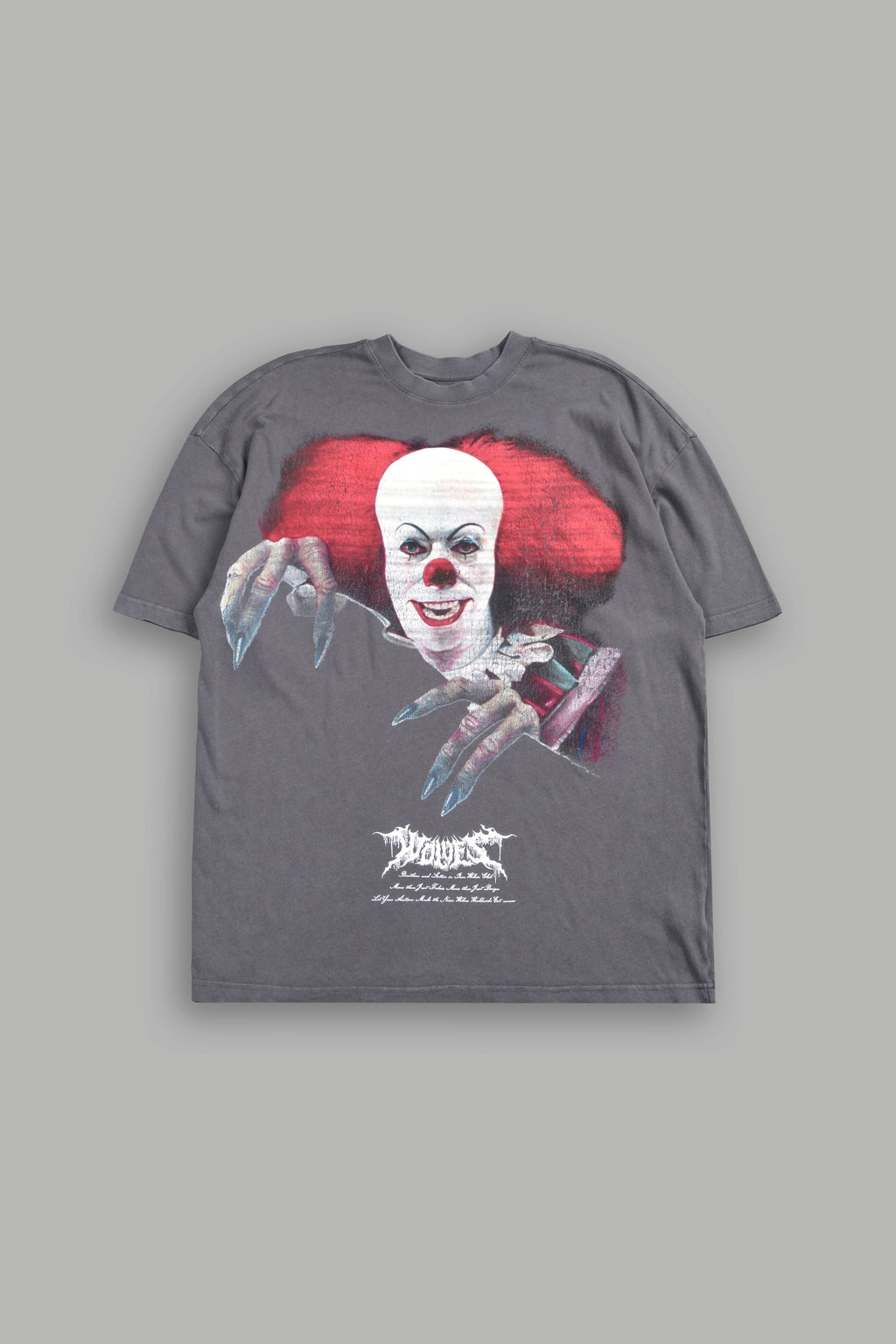 Pennywise Premium Oversized Tee In Slate Gray