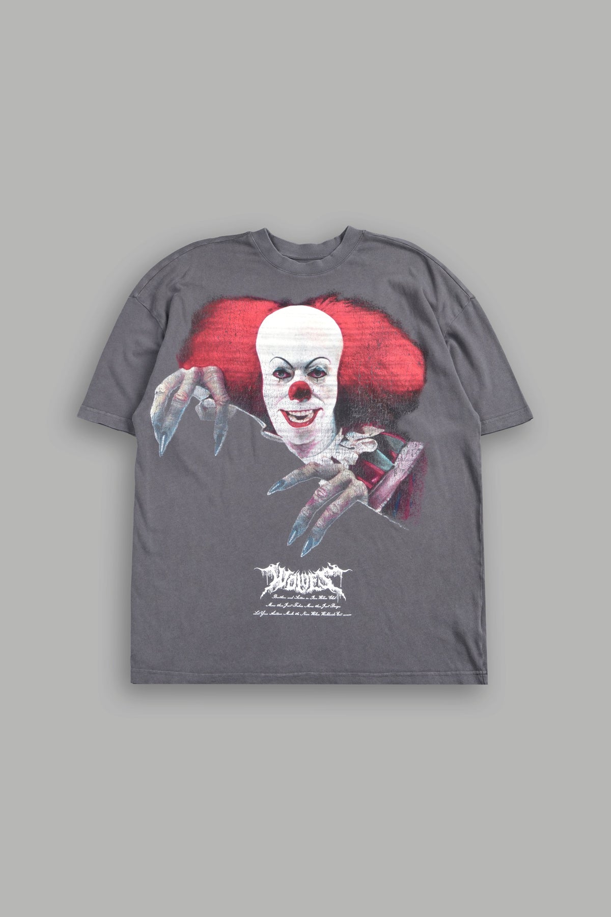 Pennywise Premium Oversized Tee In Slate Gray