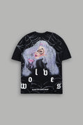 Cat Got Your Tongue Premium Oversized Tee in Black