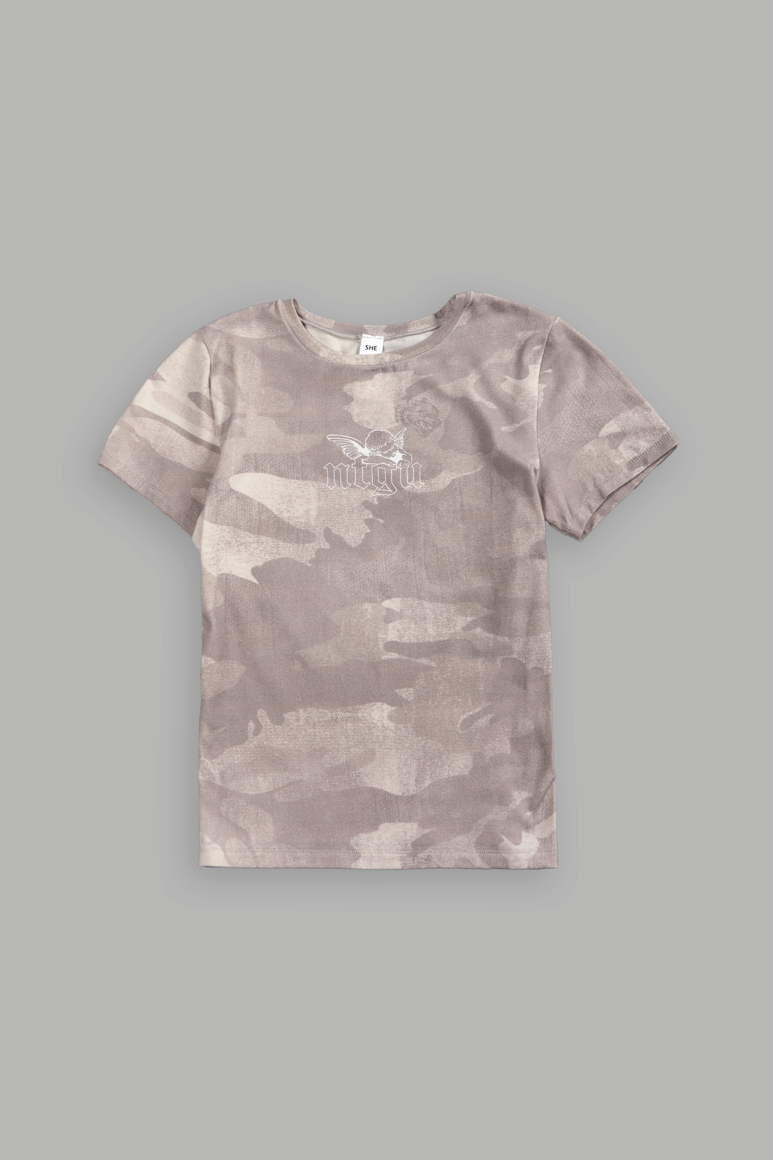Cherub NFGU "Eden" S/S Tee in Clay Vintage Woodland Camo — imagem 1