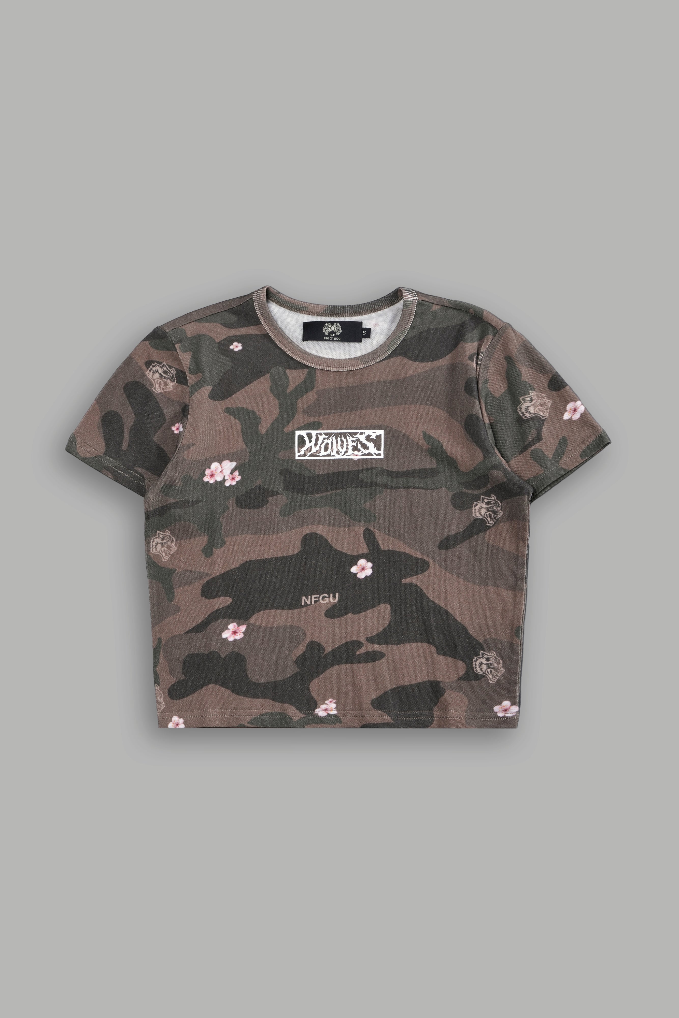 Midnight Wolves "Timeless" Tee in Vintage Blossom Woodland Camo — imagem 5