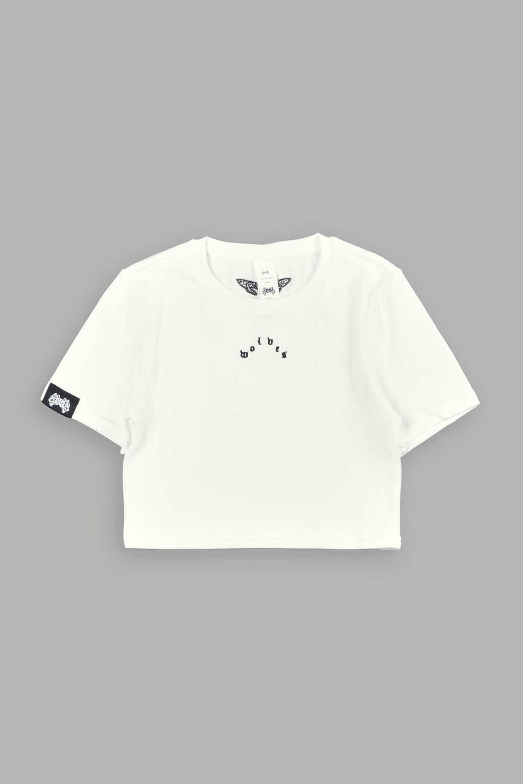 She Pyramid  Ribbed Baby Tee In Stone — imagem 5