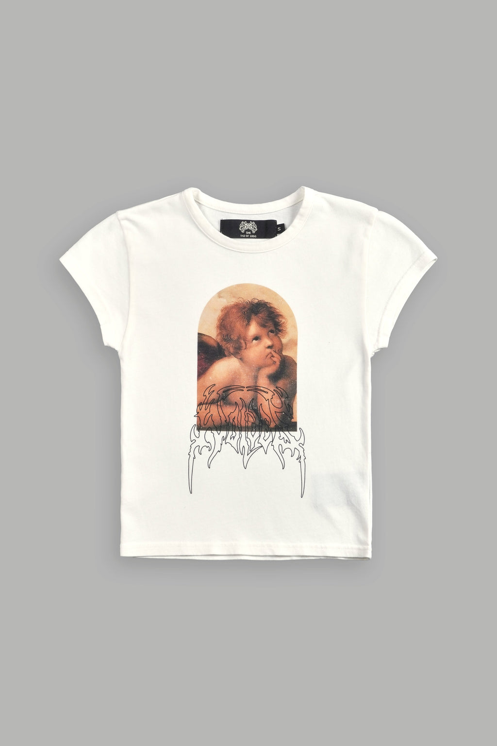 Above "Baby" Tee in Cream — imagem 3