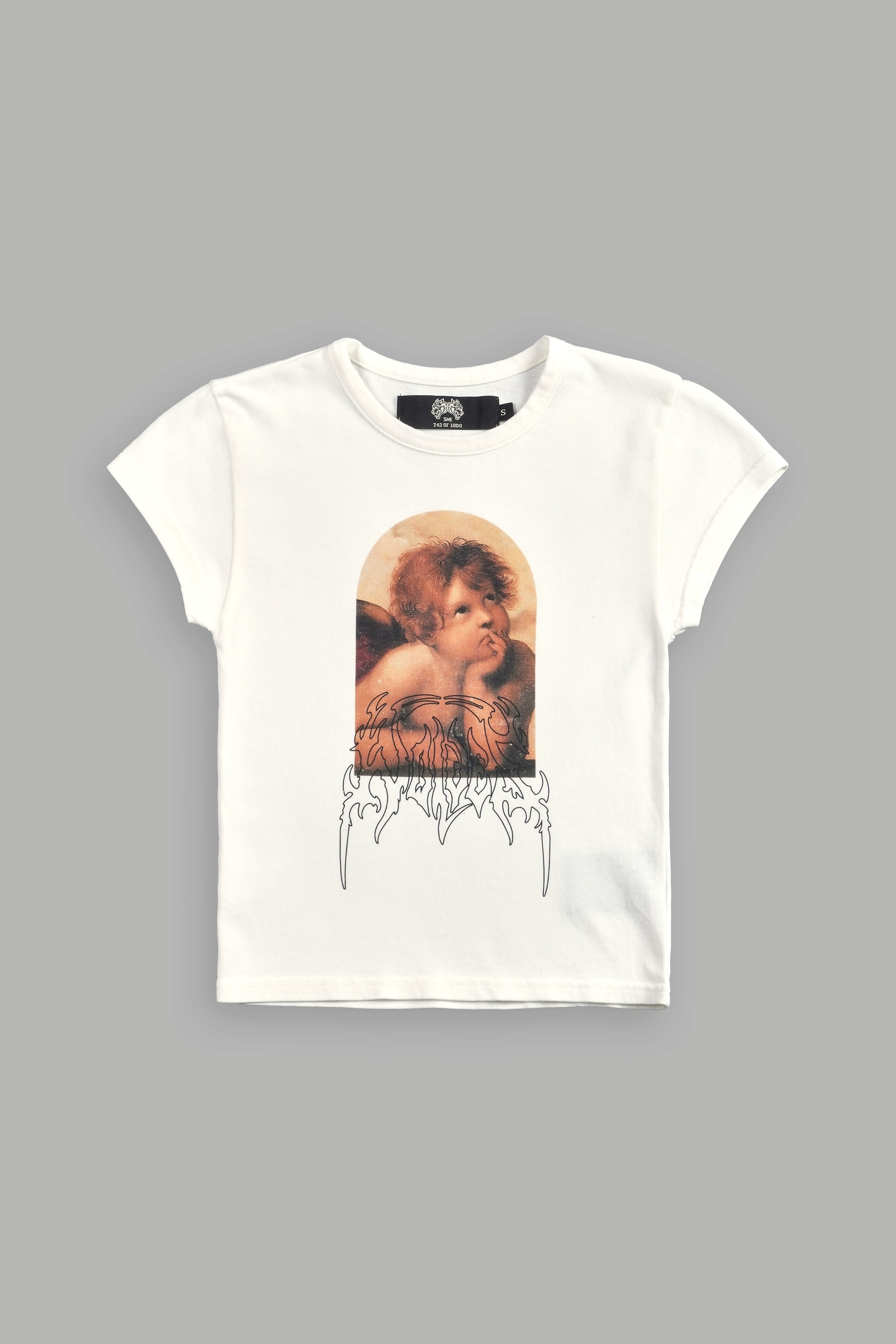 Above "Baby" Tee in Cream — imagem 3