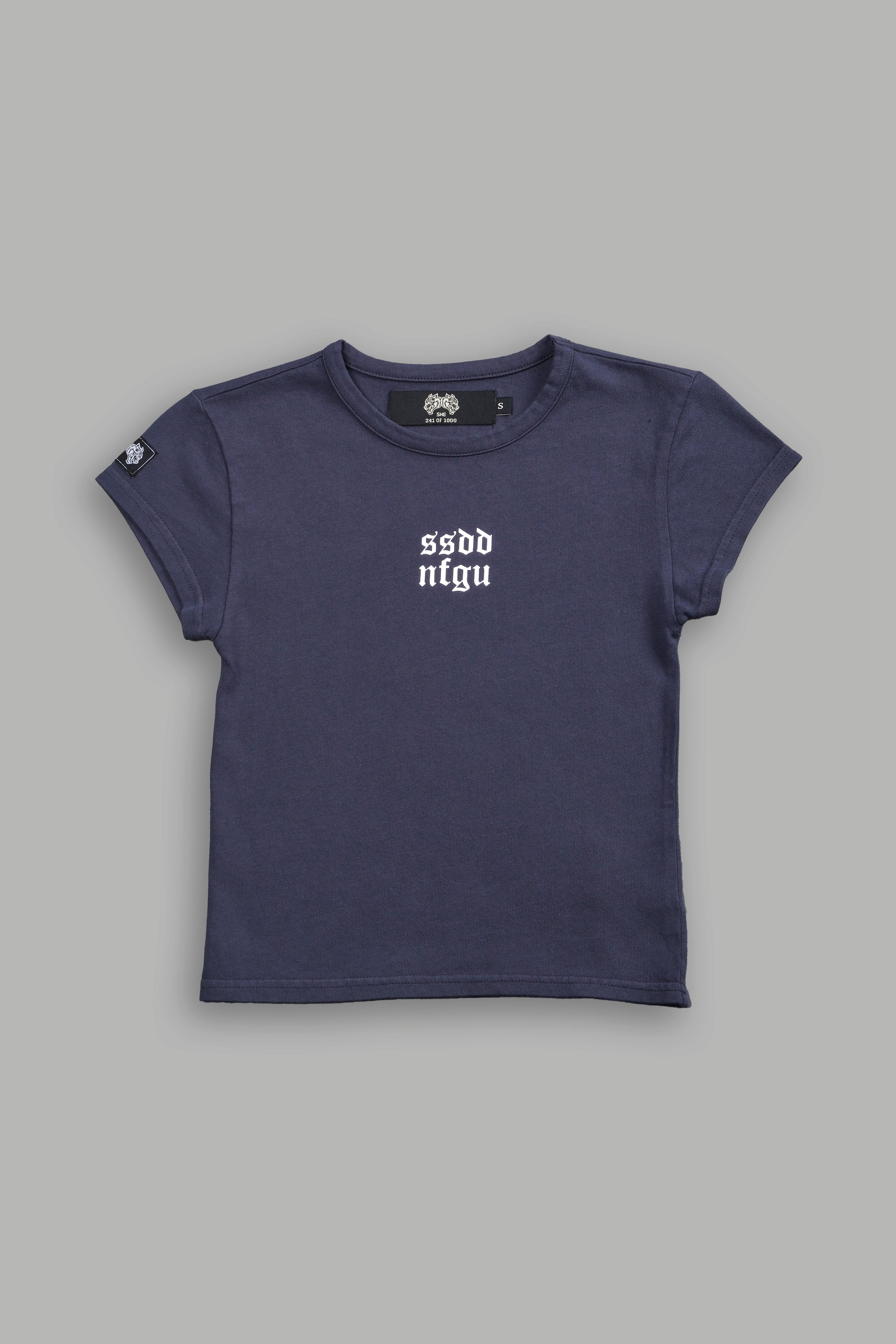 Wolf Label SSDDNFGU "Baby" Tee in Midnight Blue — imagem 3