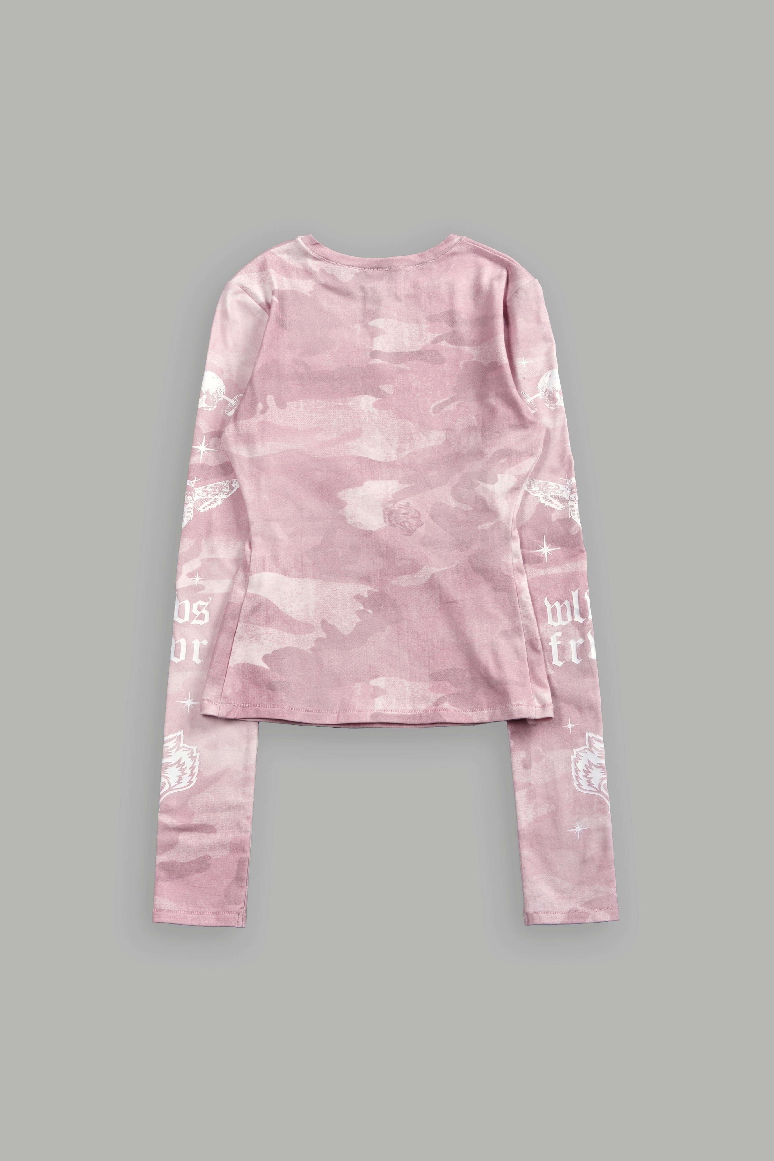 FRVR in the Stars "Eden" L/S Tee in Blush Vintage Woodland Camo — imagem 2