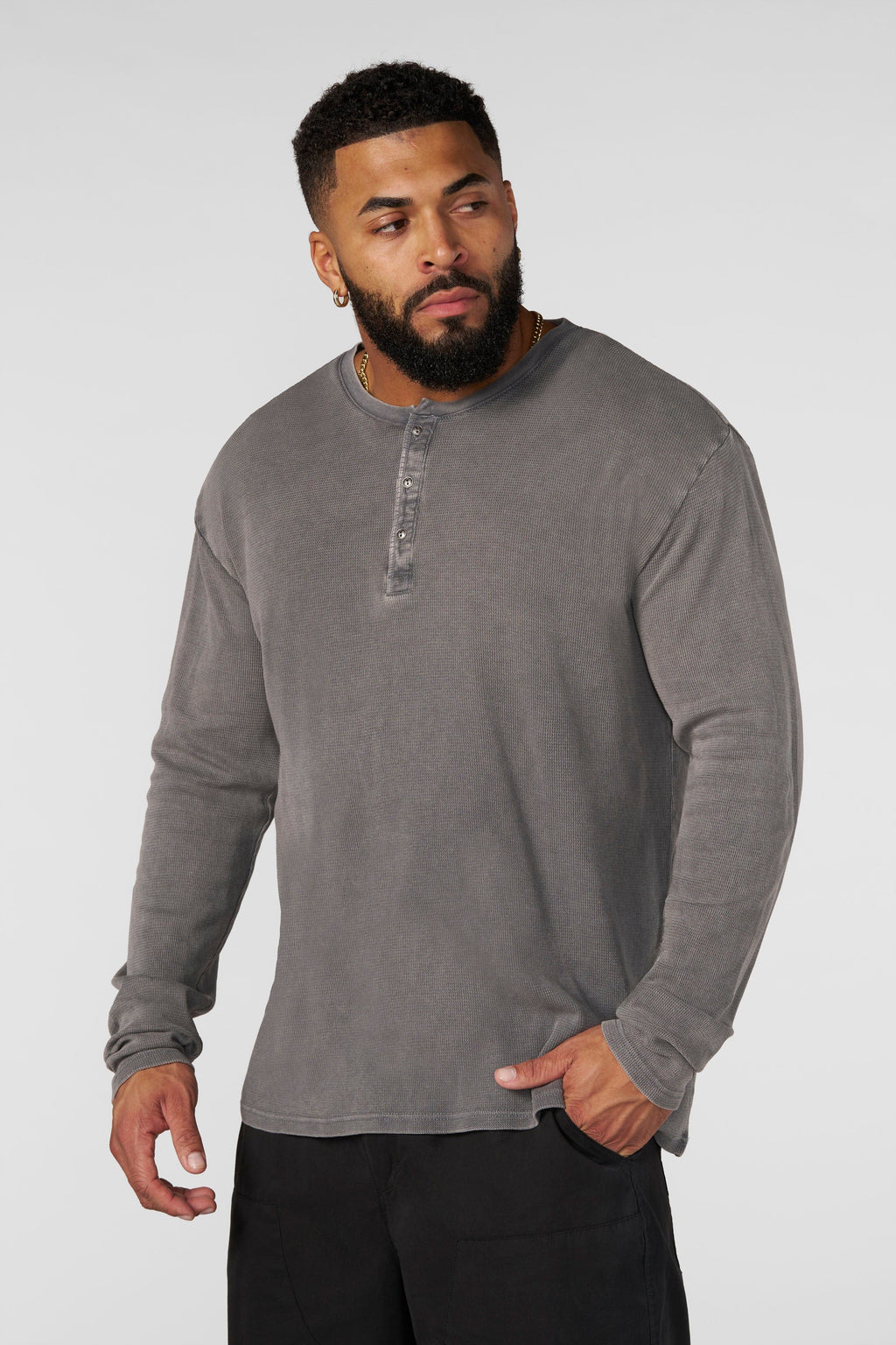 8034 - Henley Thermal Longsleeves — imagem 9