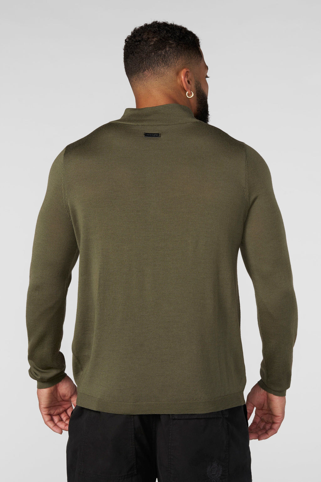 8048 - Monaco Wool Quarter-Zip Sweaters — imagem 6