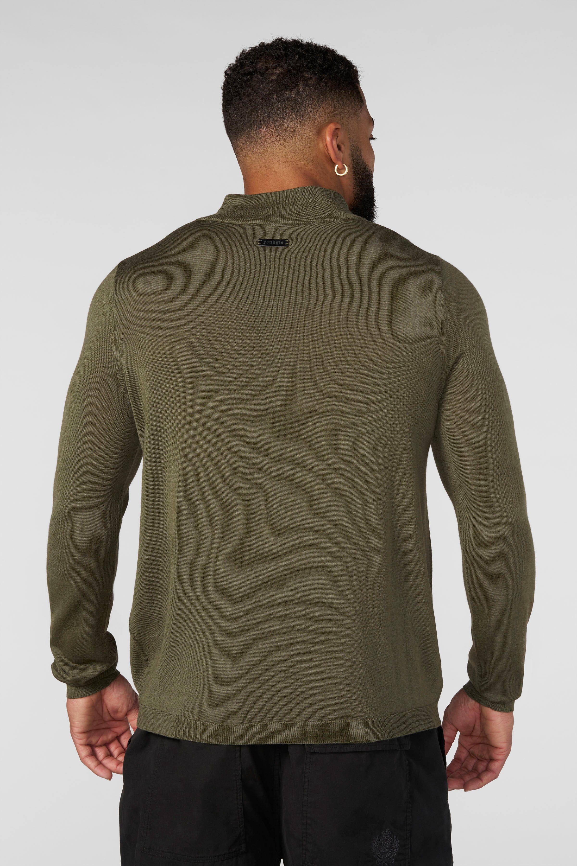 8048 - Monaco Wool Quarter-Zip Sweaters — imagem 6
