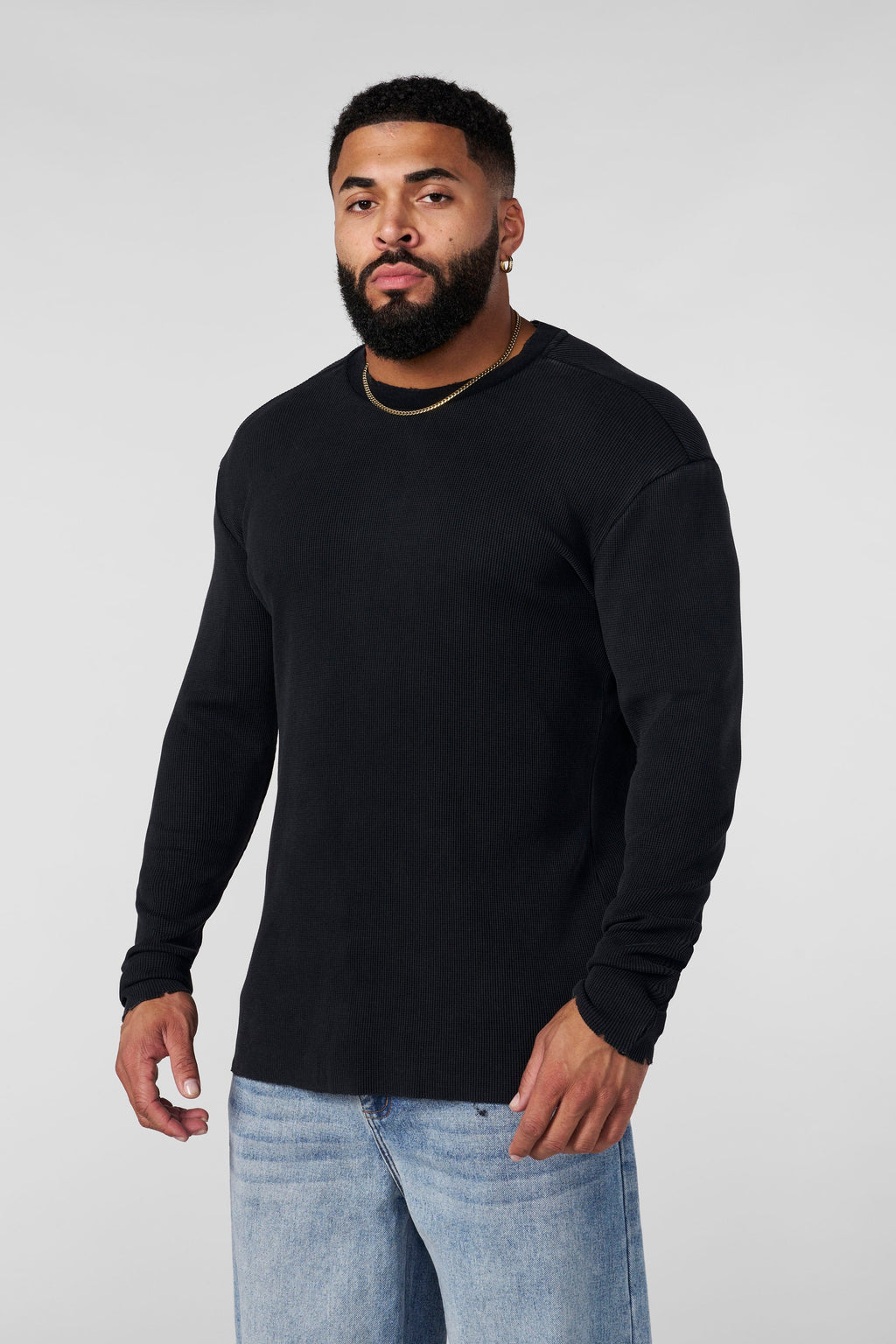 8094 - Tailored Waffle Longsleeves — imagem 1