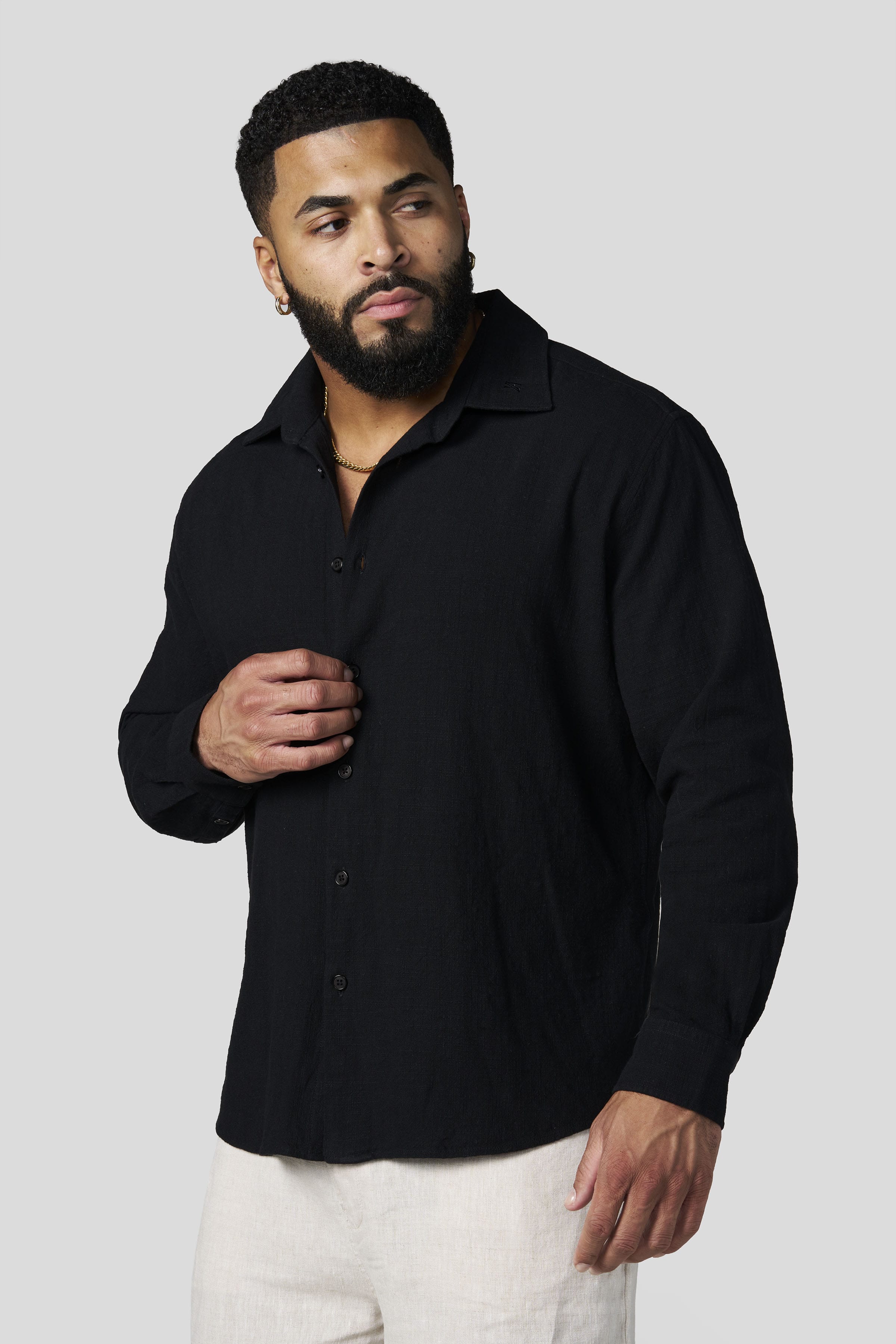 8095 - Cotton Linen Button-Ups — imagem 8