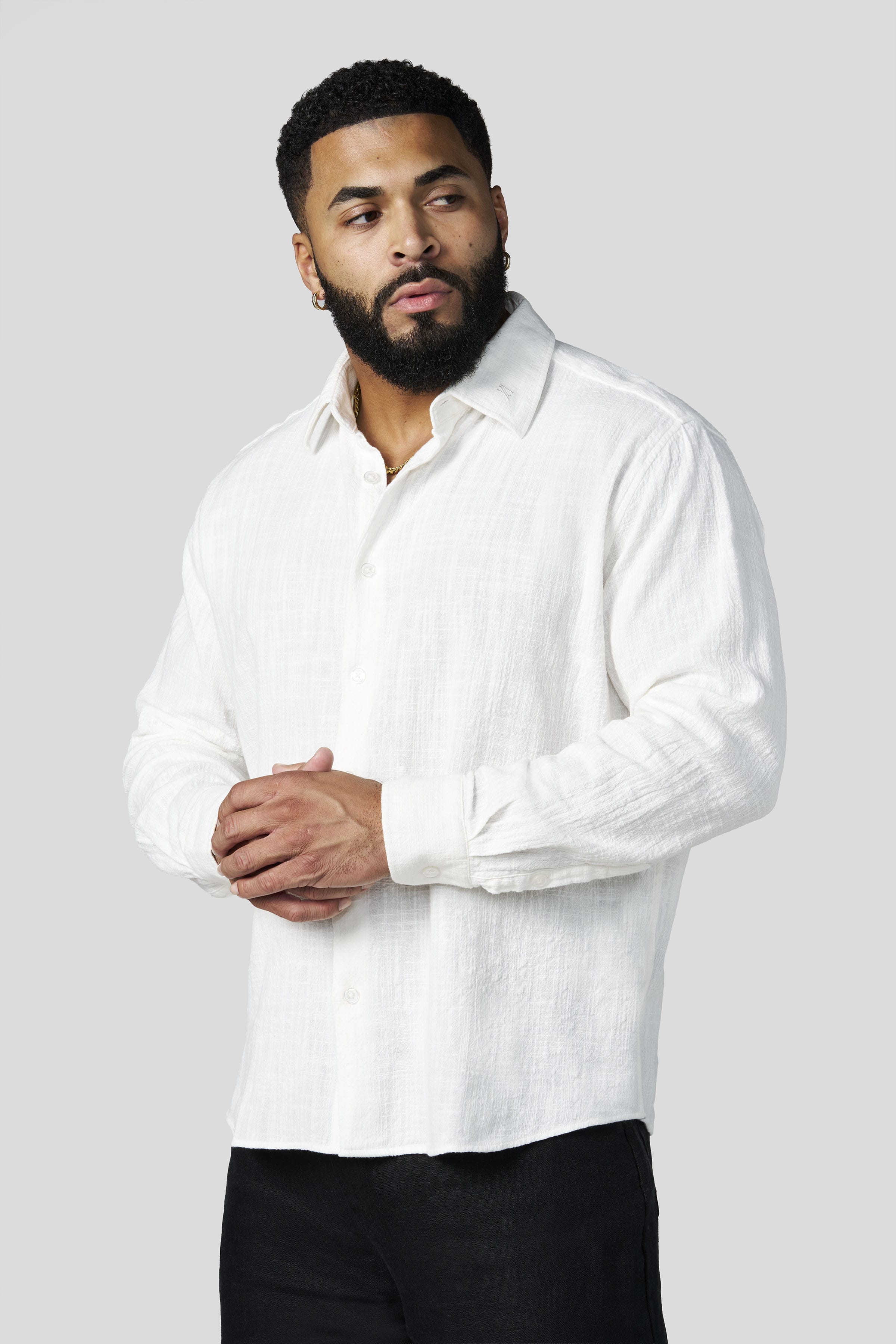 8095 - Cotton Linen Button-Ups — imagem 7