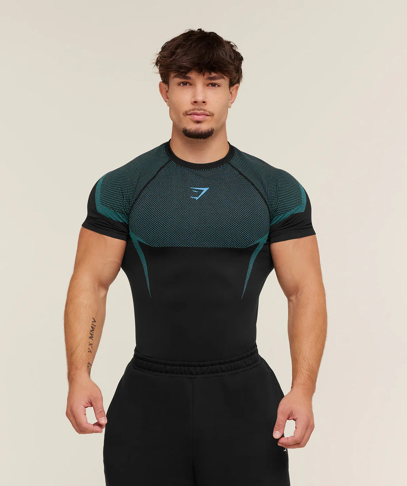 Camiseta Gymshark Compression Visionary Teal