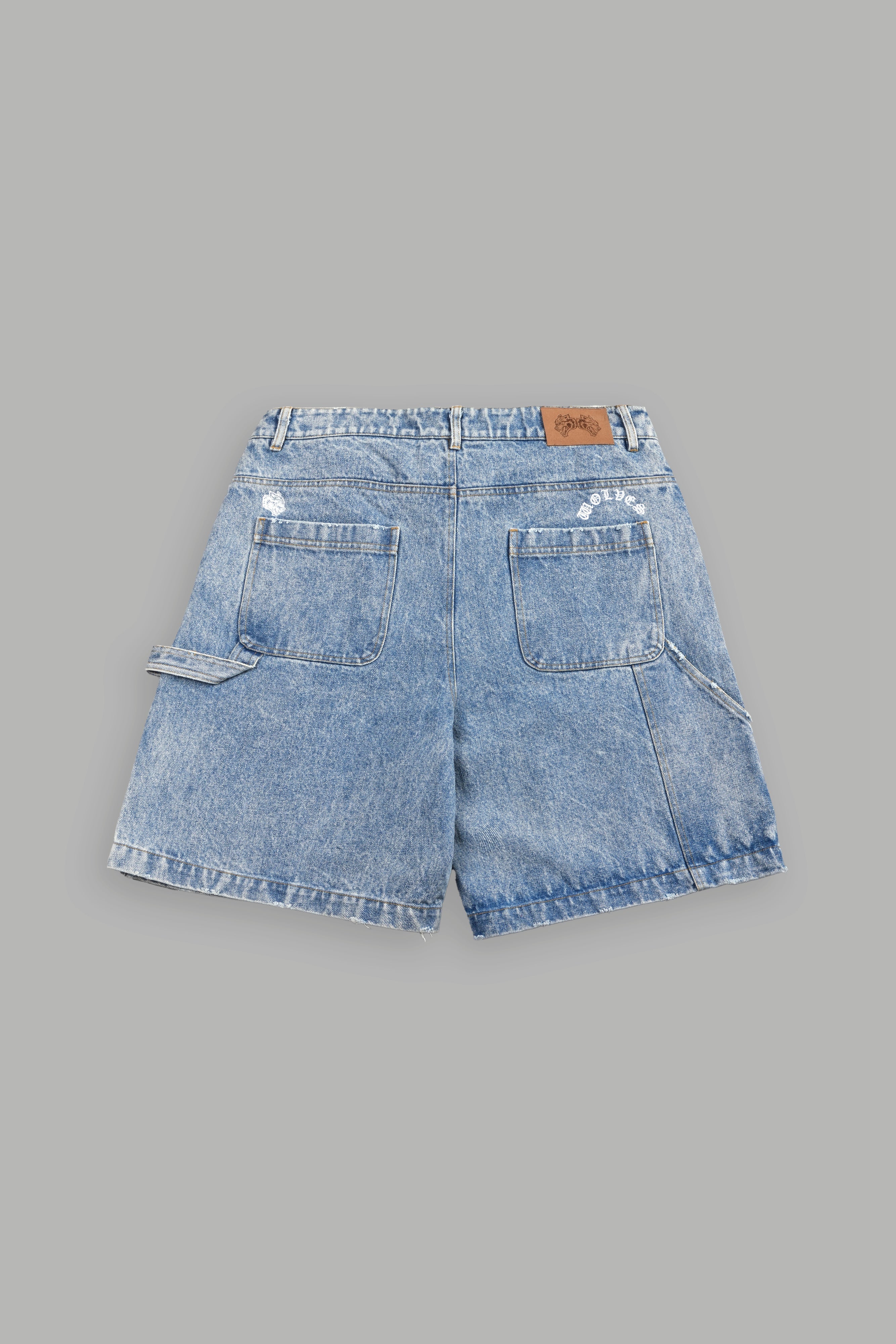 Hesh Rose Denim Carpenter Short in Light Wash