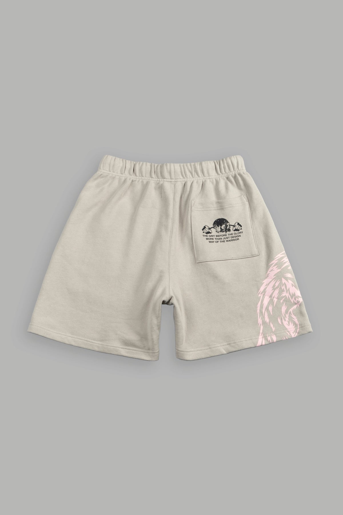 Leap Of Faith V2 Oversized Post Lounge Sweat Shorts In Cactus Gray - imagem 3