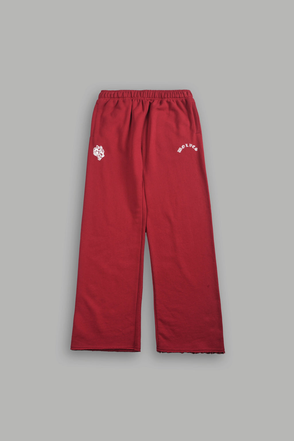 Wolves Chopper Big Cozy Sweats in Carmine Red