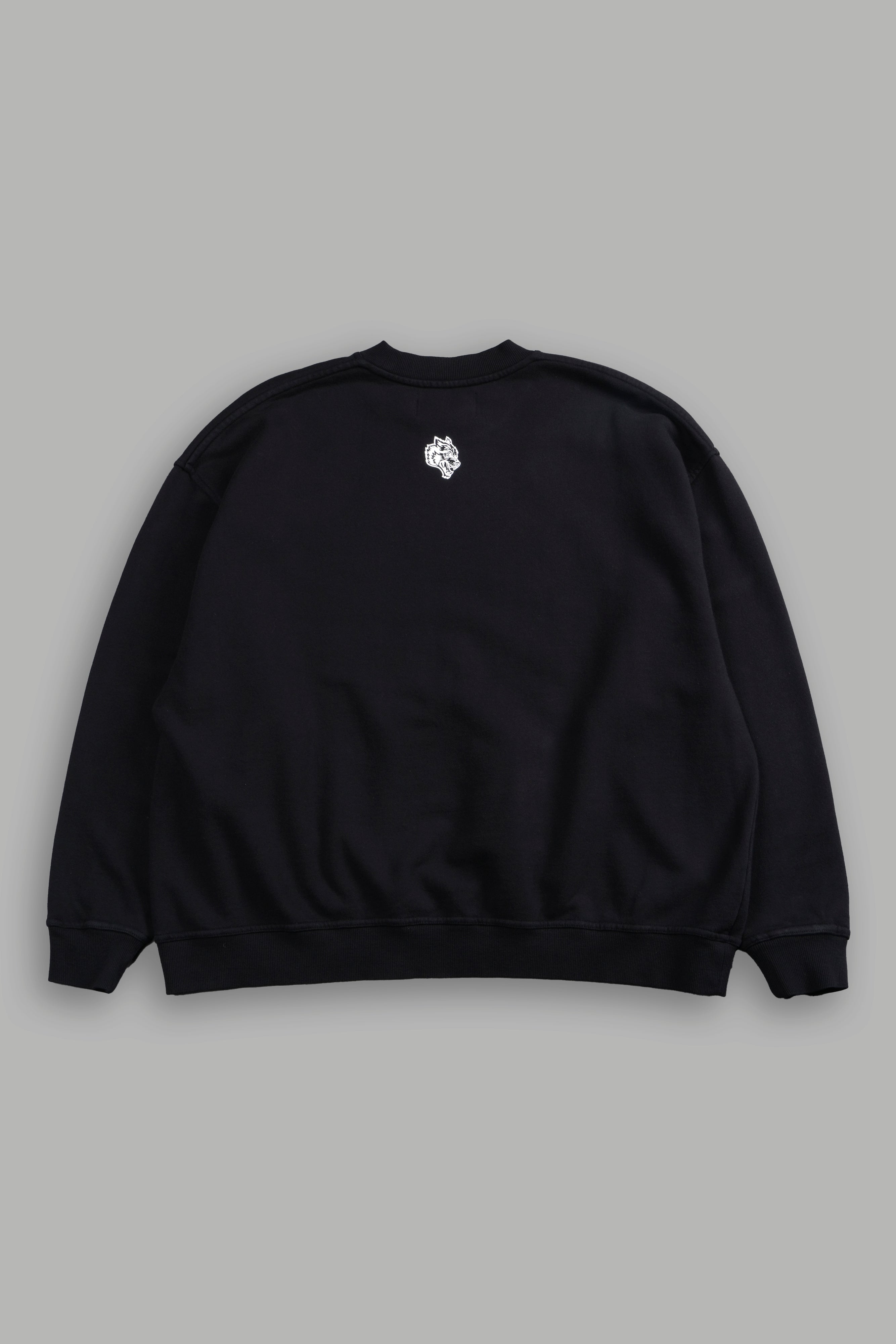 Darc Sport MMXV Grunge Oversized London Unisex Crewneck in Black — imagem 3