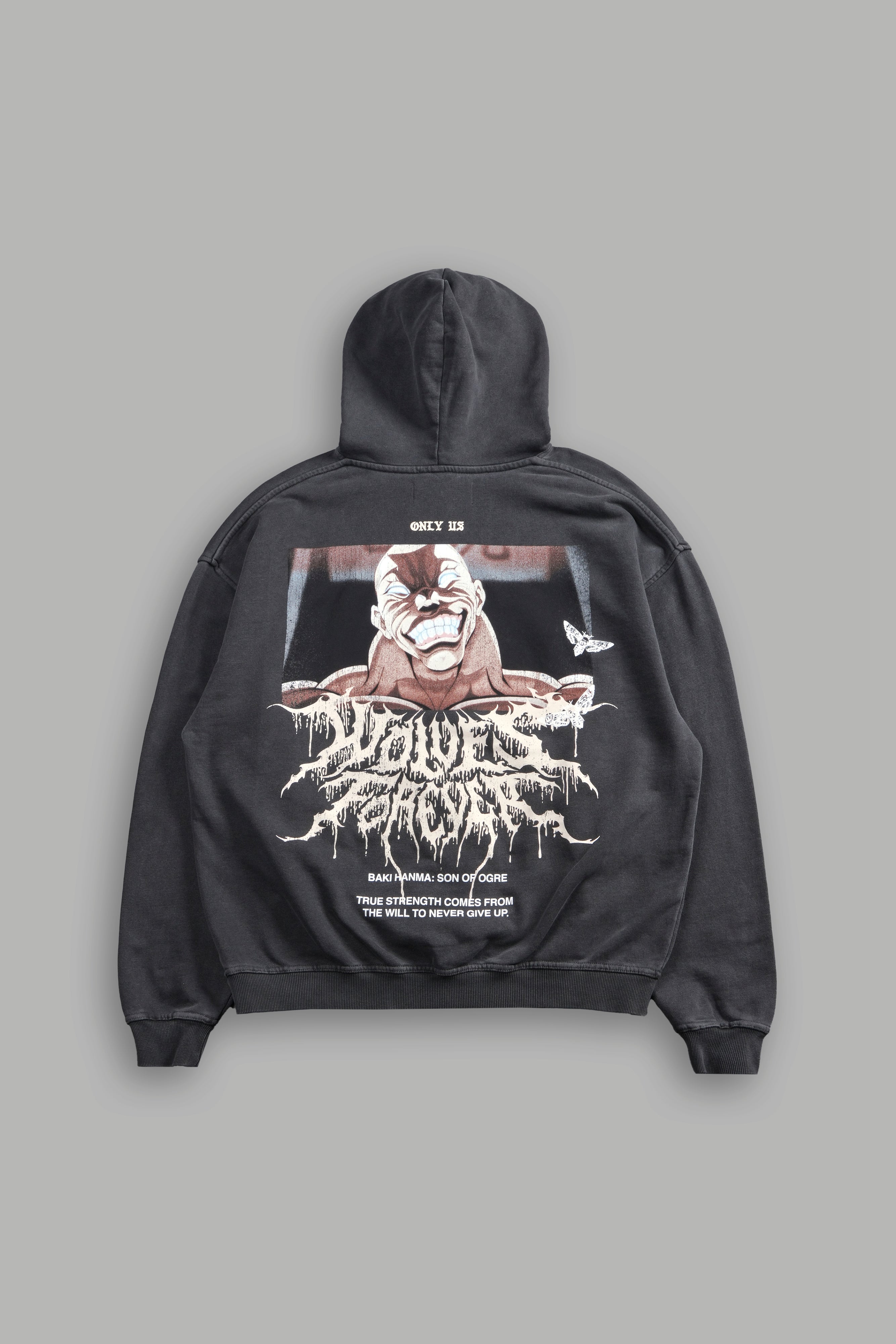 Jack Hammer "Grunge" Hoodie in Wolf Gray — imagem 1