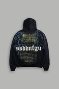 Darc Storm "Pierce" Hoodie in Black Drift Wash — imagem 1