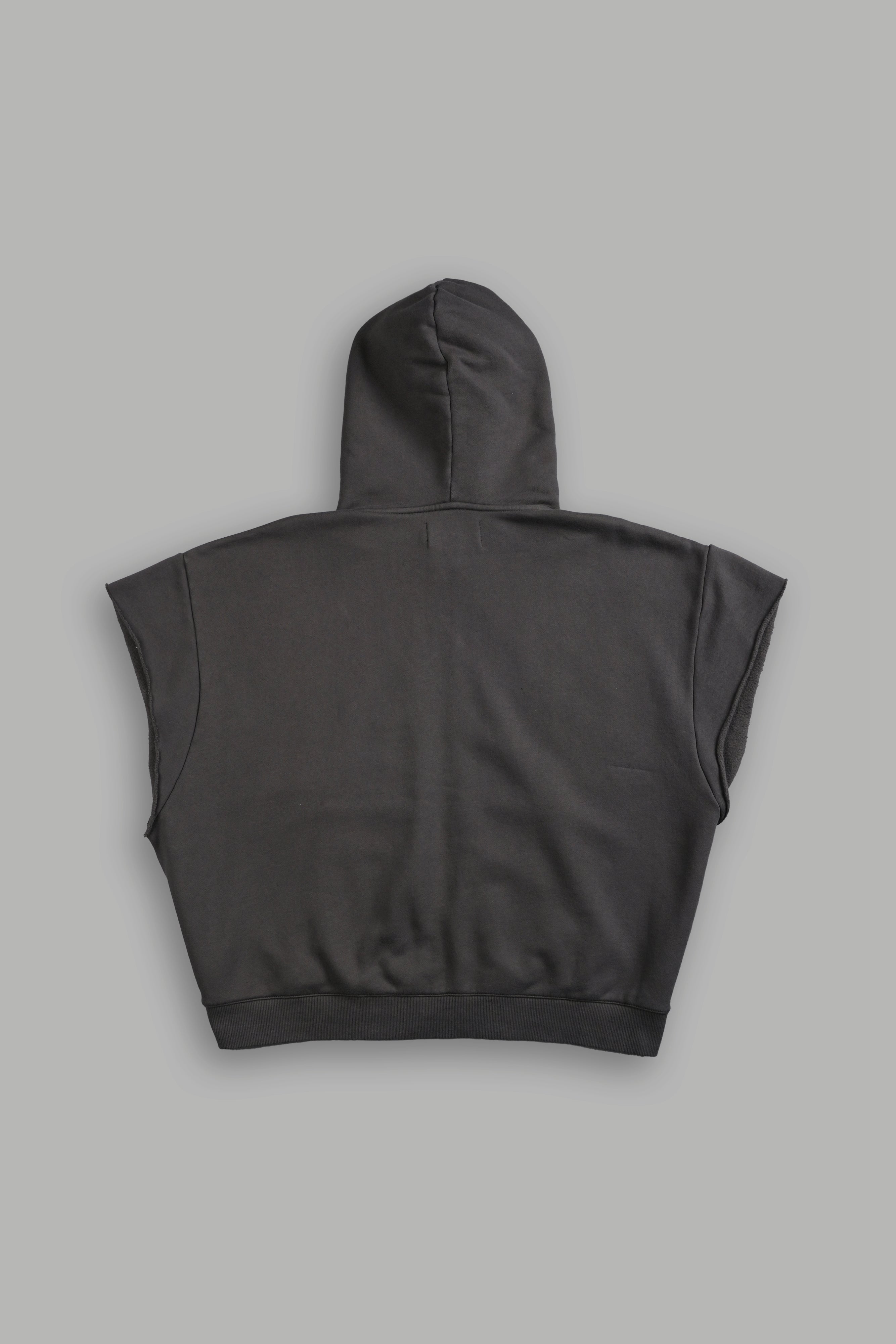 SSDDNFGU Moth Creed Cap Zip Hoodie in Wolf Gray — imagem 3
