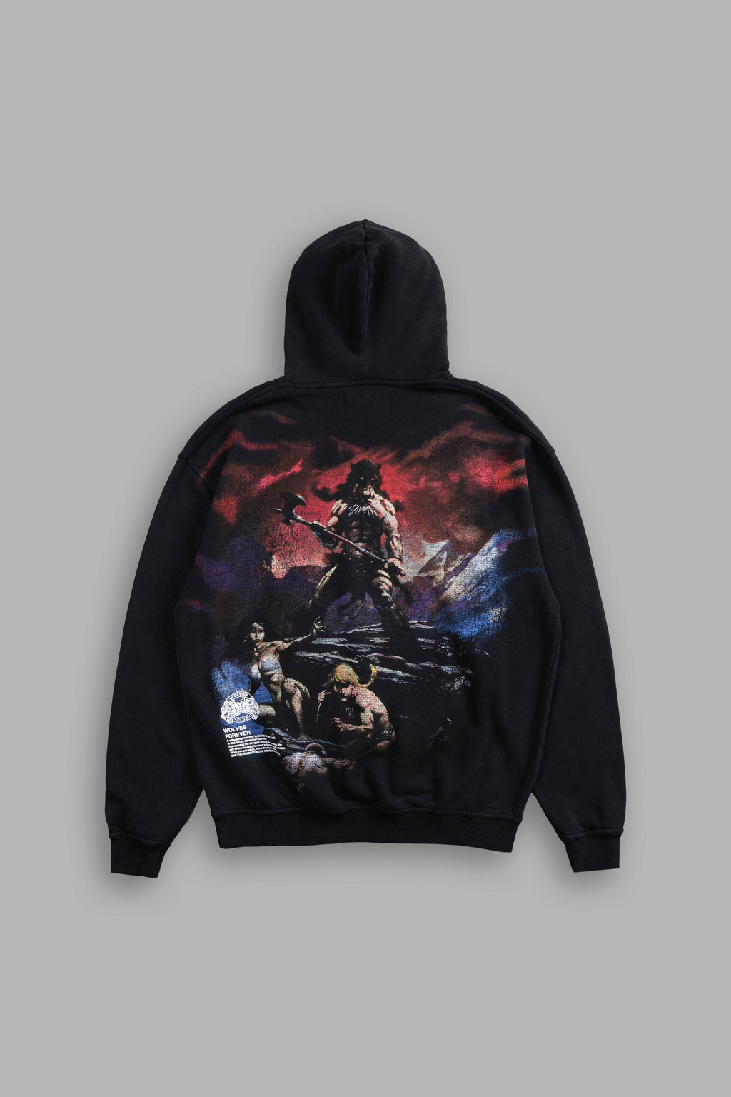 Victory Or Valhalla "Pierce" Hoodie in Black — imagem 1