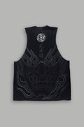 Half Mask Tommy Muscle Tee in Black — imagem 1