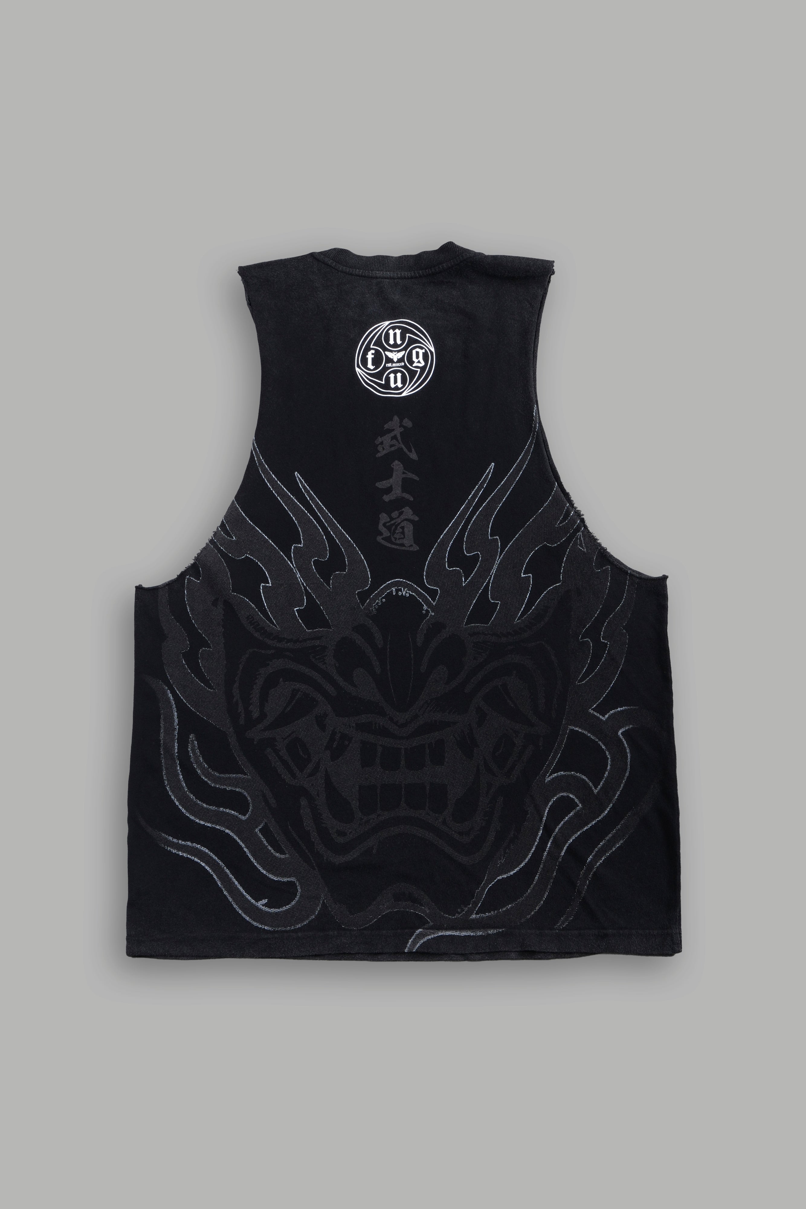 Half Mask Tommy Muscle Tee in Black — imagem 1