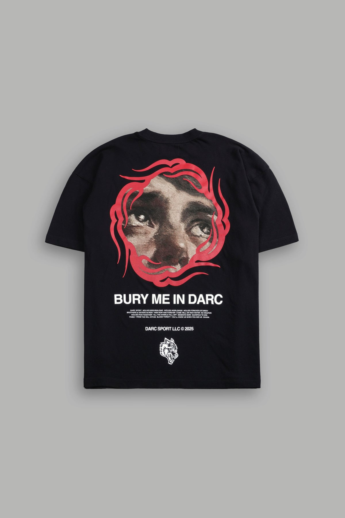 Through the Flame Unisex "Premium" Oversized Tee in Black - imagem 1
