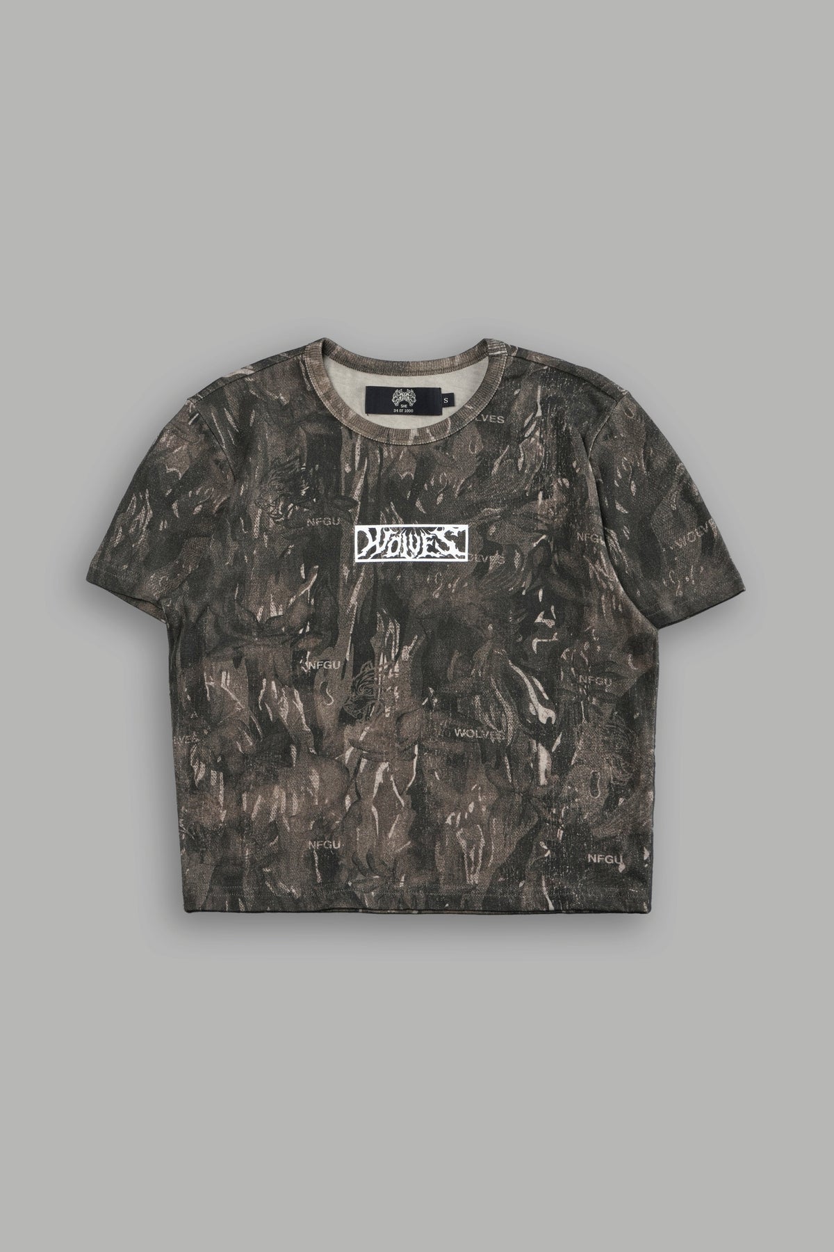 Midnight Wolves "Timeless" Tee in Vintage Norse Camo - imagem 5