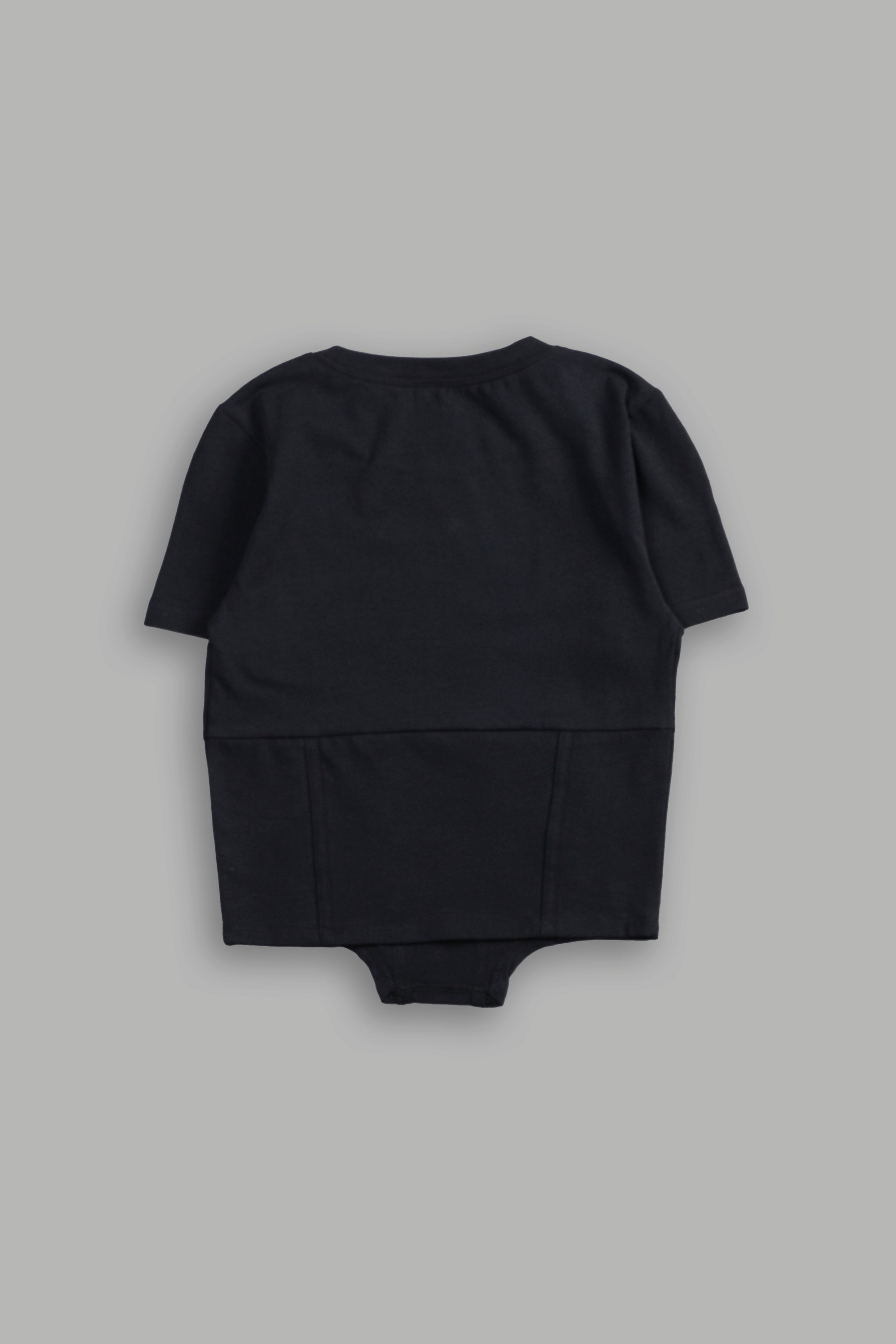 Iron Code Salem Corset Tee in Black — imagem 4