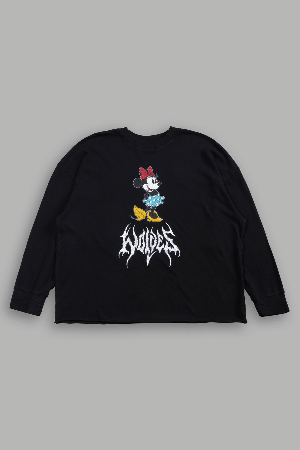 Minnie Mouse Hesh Premium Box Cut Ls Tee in Black