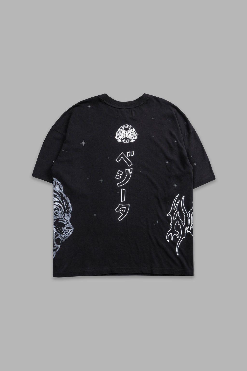 Vegeta Energy "Premium" Oversized Tee in Black — imagem 3