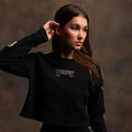 Eternal Flame Raglan (Cropped) Crewneck in Black - imagem 1