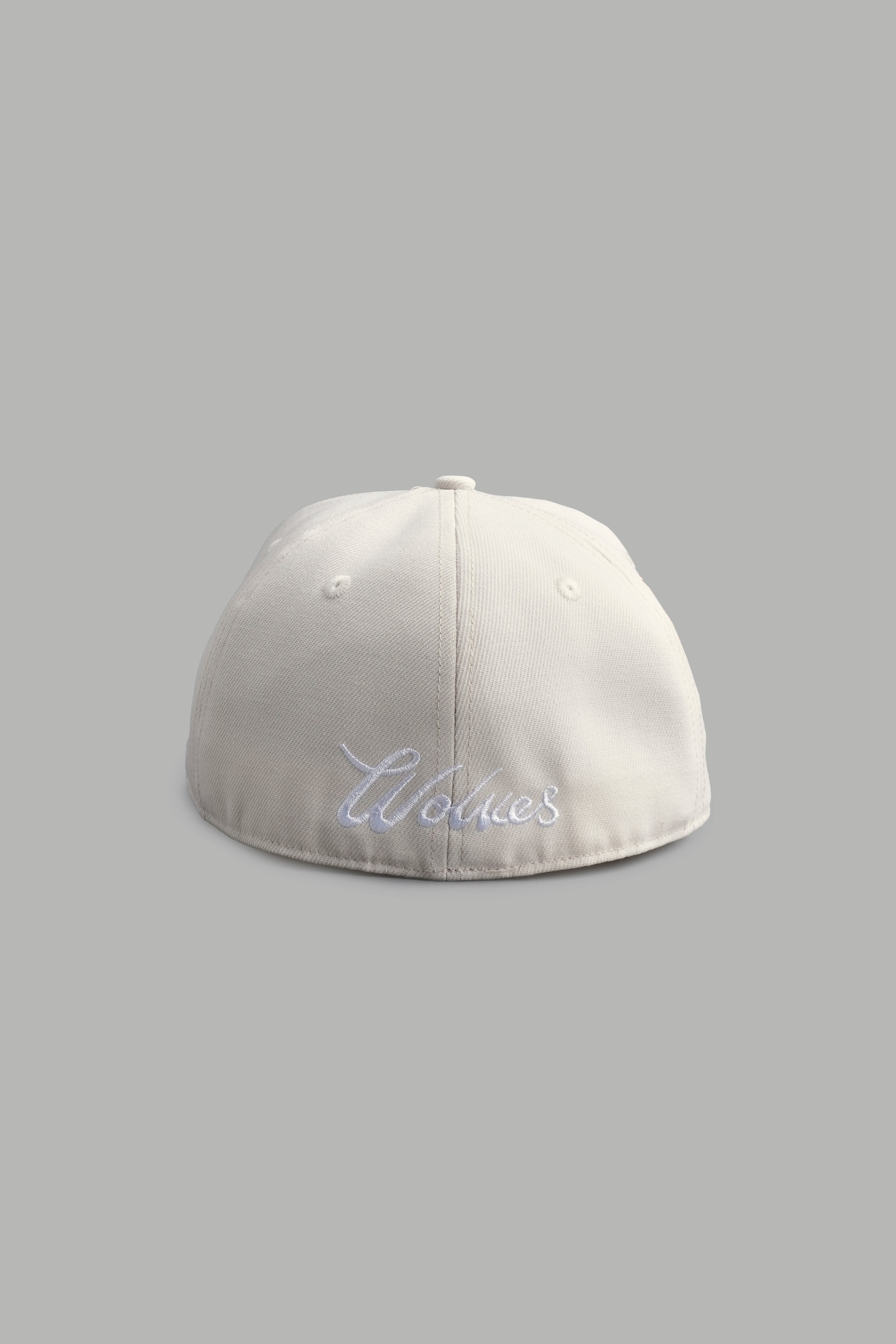 All Seeing W Fitted Hat in Cream/Roman Red — imagem 3
