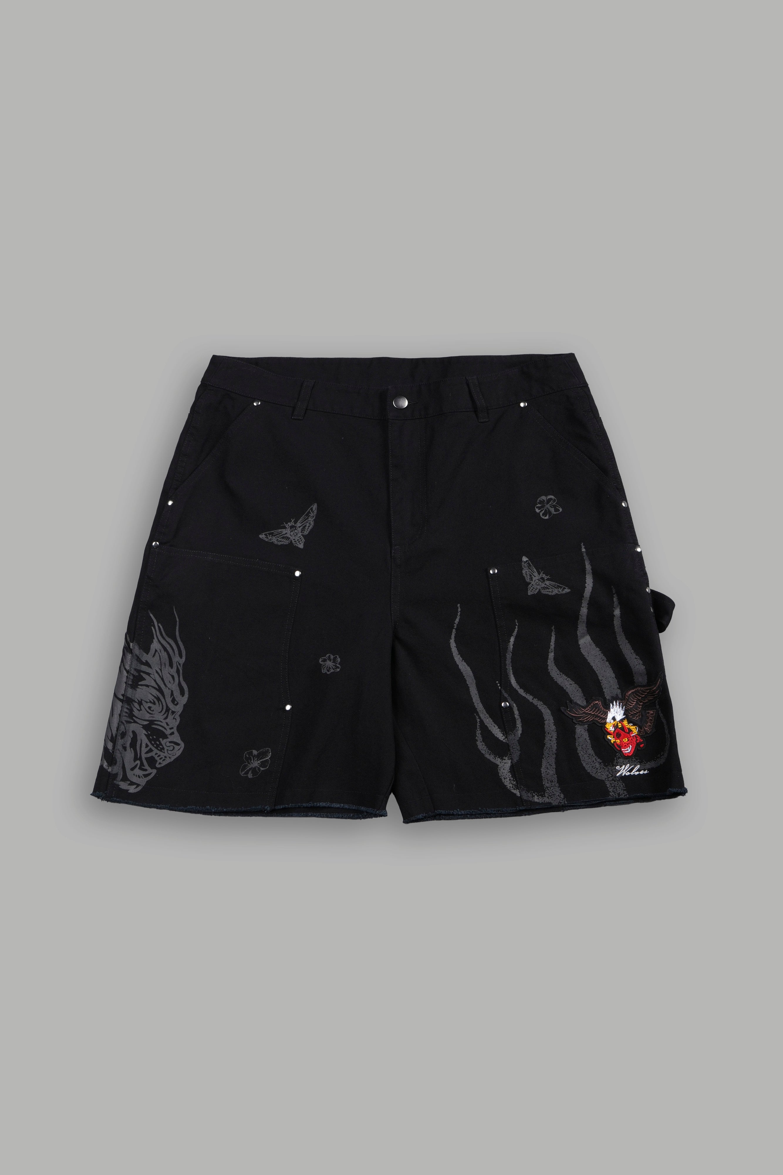 The Eagle & The Oni Hoffa Shorts in Black — imagem 1