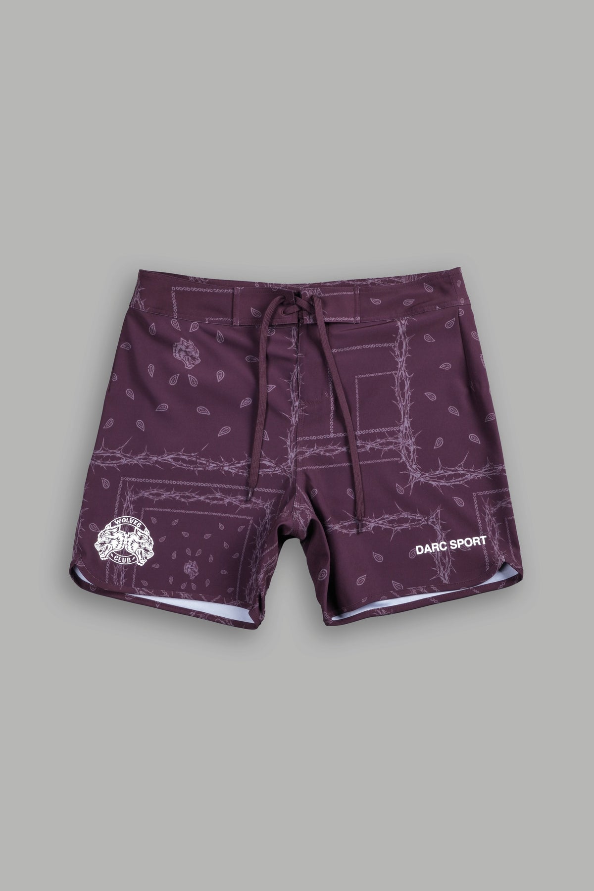 Darc Sport Wolves Club 5.5 No Weapon Stage Shorts in Cherry Wine Thorn Paisley - imagem 1