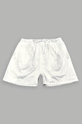 Leap Of Faith V2 Mesh Shorts In White - imagem 1