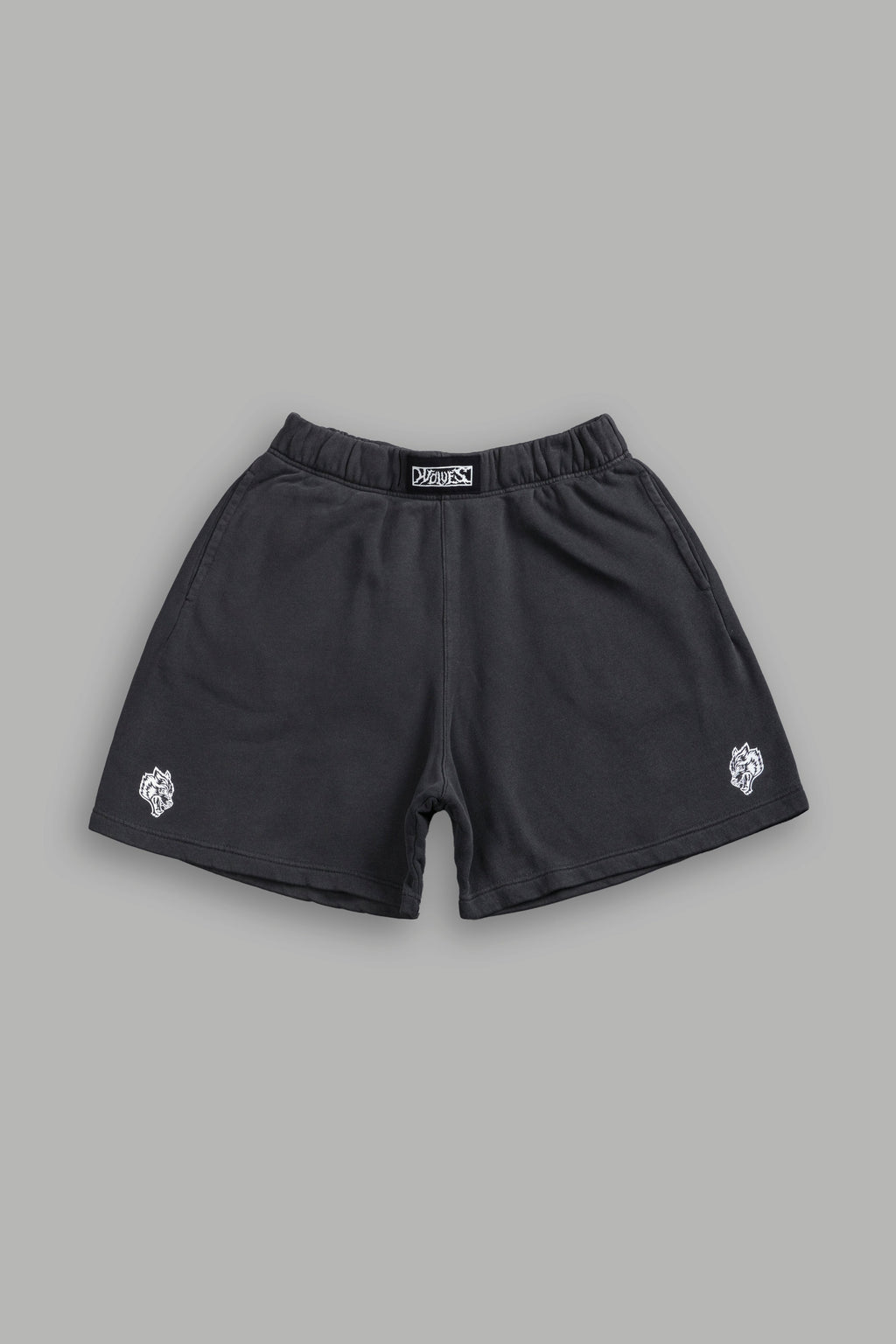 Box Patch Dual Post Lounge Sweat Shorts V2 in Wolf Gray — imagem 1
