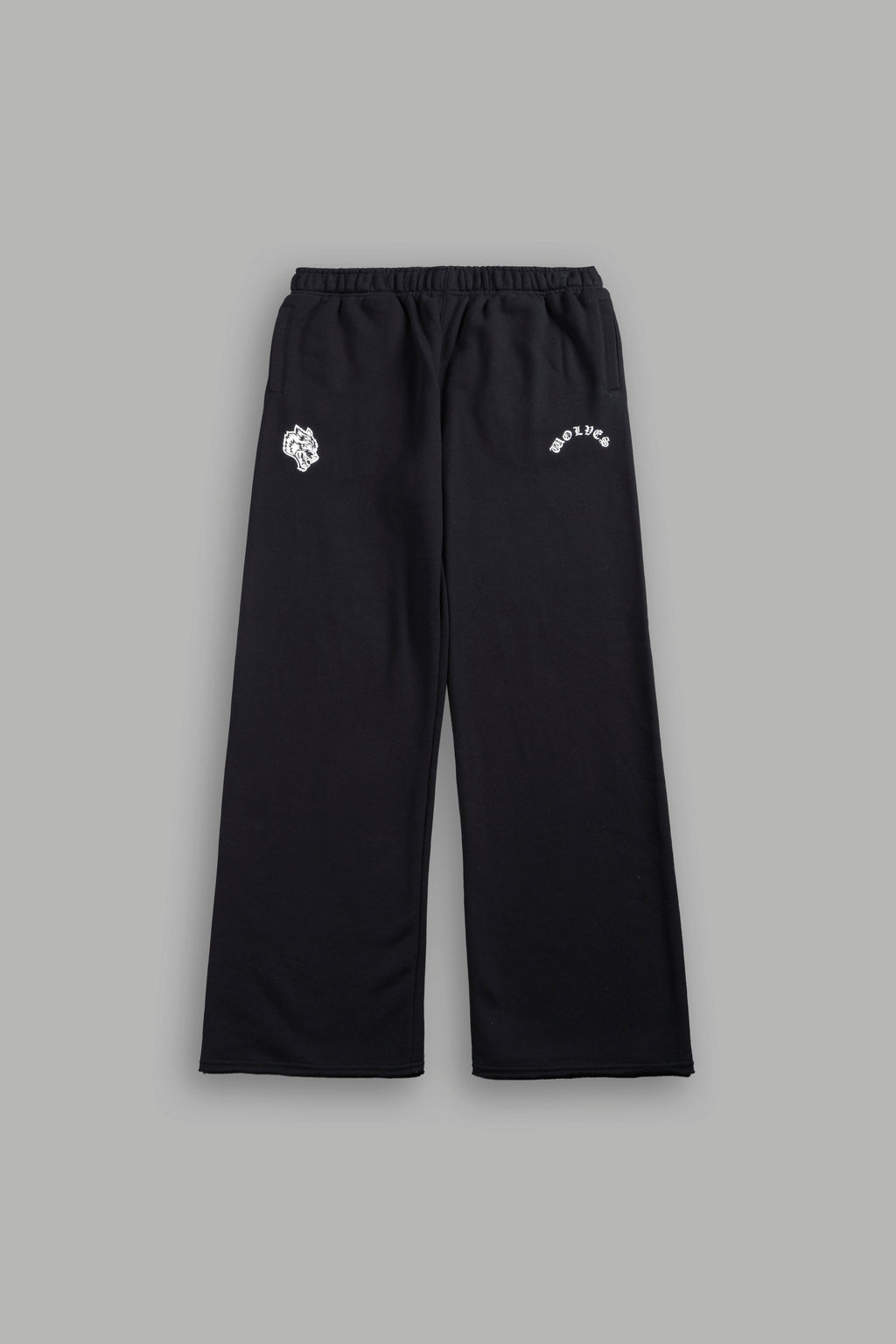 Wolves Chopper Big Cozy Sweats in Black