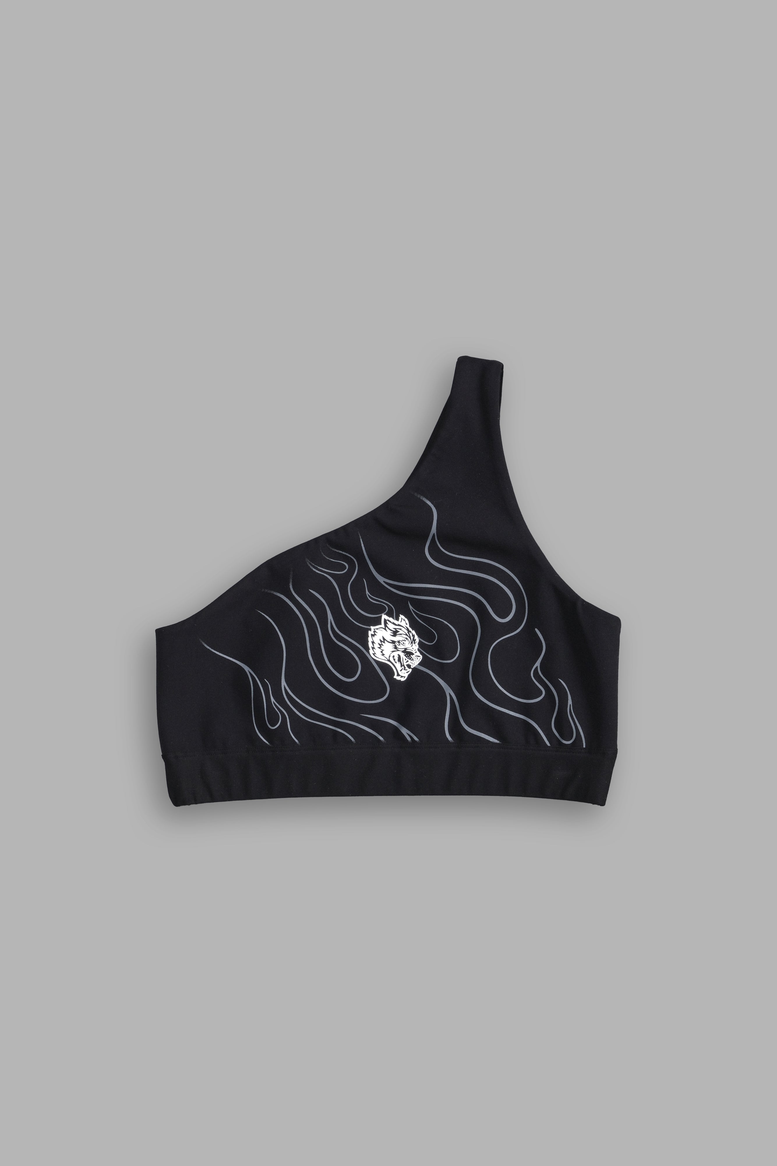 Our Fire "One Shoulder" Energy Bra in Black — imagem 3
