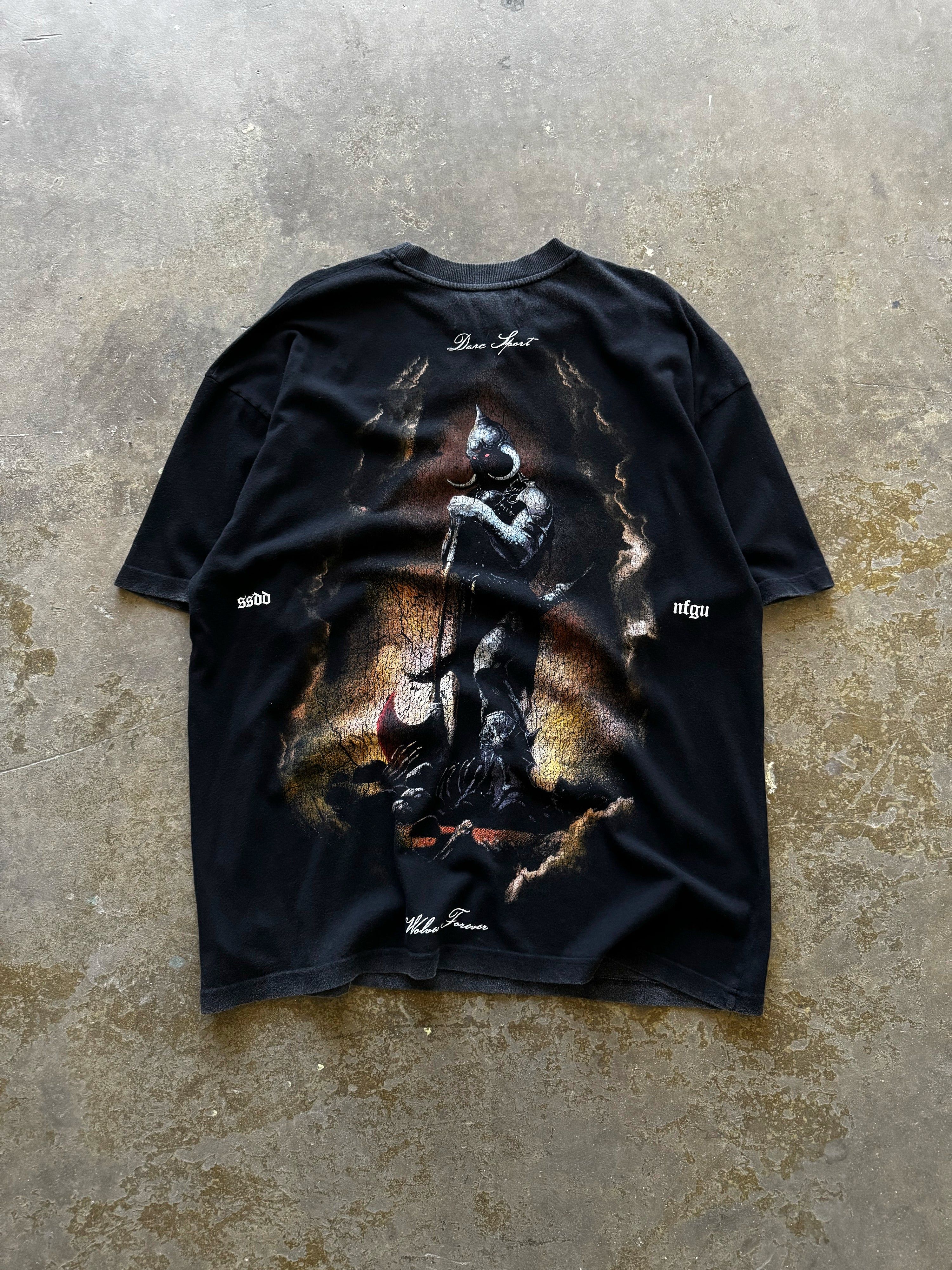 A Warriors Heaven "Premium" Oversized Tee in Black — imagem 5