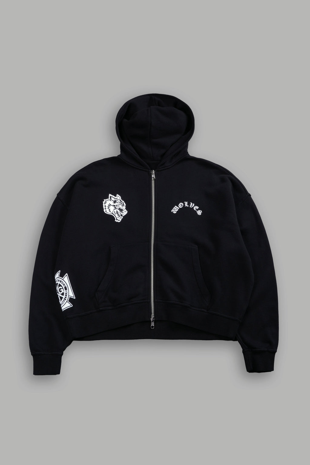 Next Of Kin NFGU Vex Double Zip Hoodie in Black — imagem 3