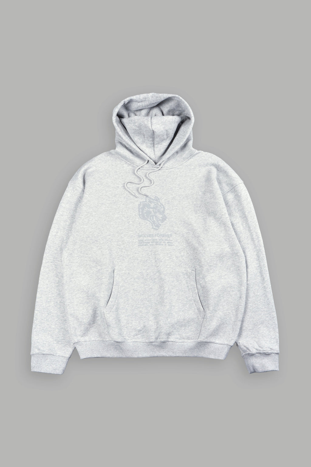 Wolves Have Your Back Bishop Hoodie In Light Athletic Gray - imagem 1
