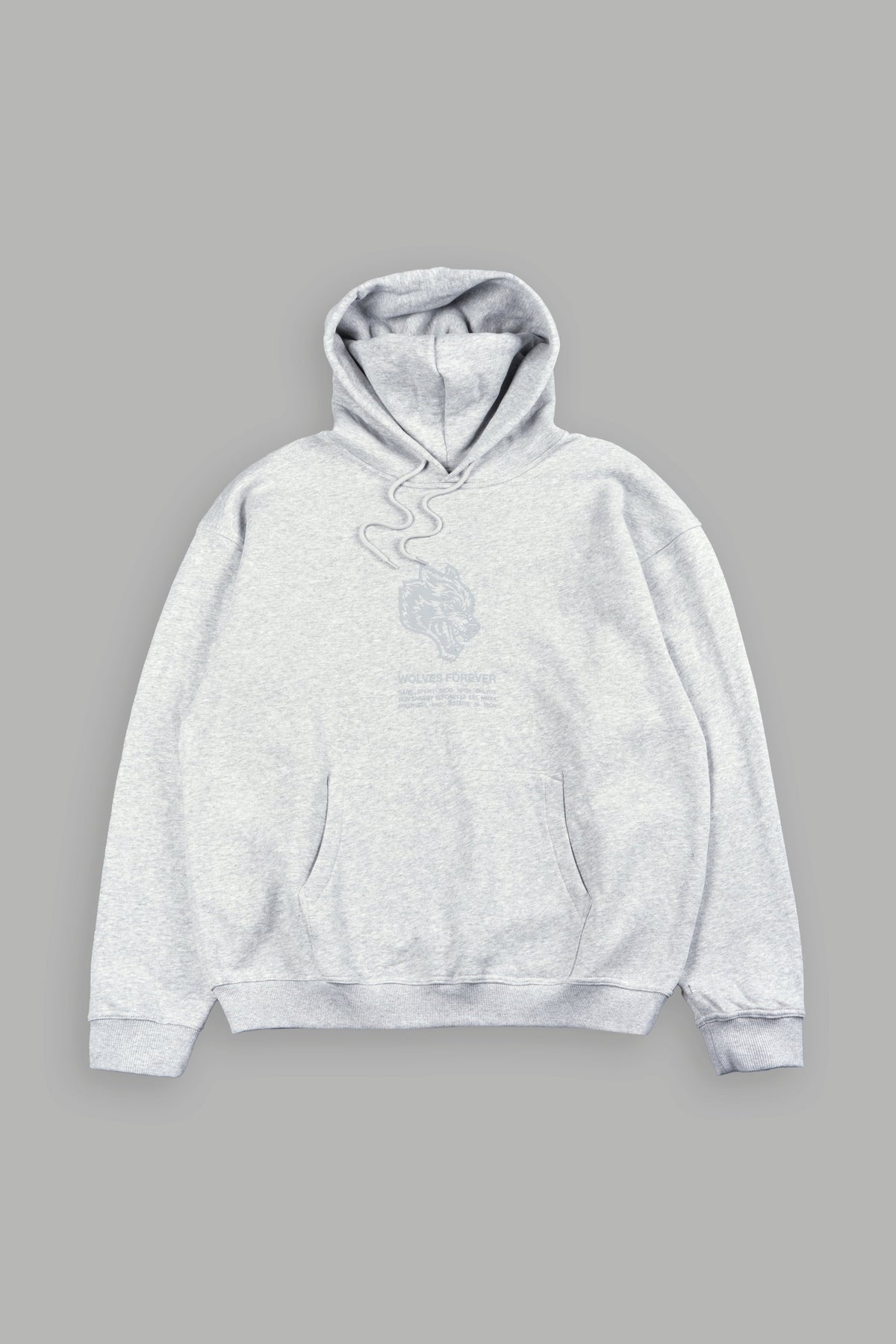 Wolves Have Your Back Bishop Hoodie In Light Athletic Gray - imagem 1