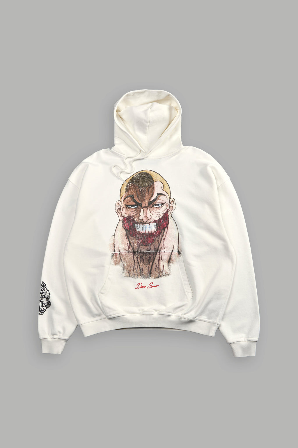 Enraged "Grunge" Hoodie in Cream — imagem 1