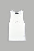 Pyramid Ribbed Tank V2 In White