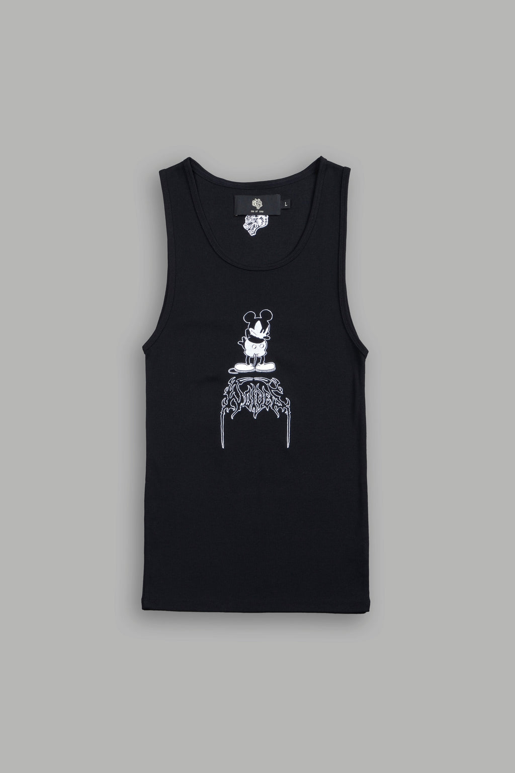 Mickey Mouse OnlyUs Ribbed Tank V2 in Black