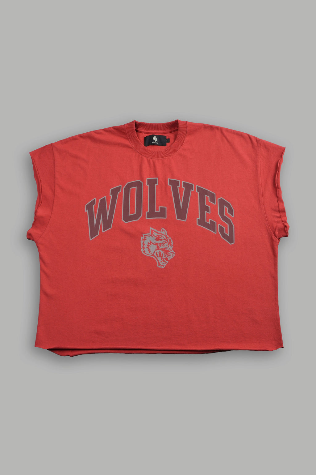 Loyalty Frvr Grunge Cut-Off Tee in Roman Red — imagem 1
